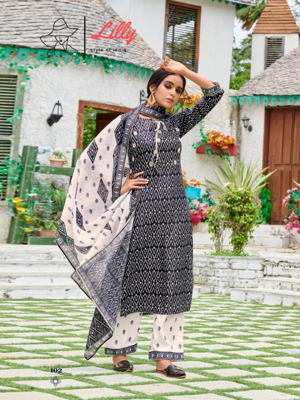 Lilly Sakira Designer Cotton Printed Readymade Salwar